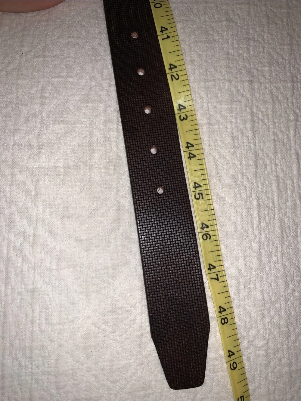 Johnston and Murphy belt brown leather with little patterns size 40